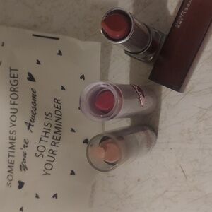 3 PC Lipsticks Plus little make up bag